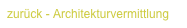 zurück - Architekturvermittlung